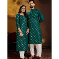 Cotton Couple Dream Foil Print Women Top with Bottom Set
