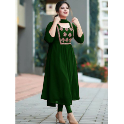 Embroidery Georgettes Kurtis With Pant Set