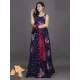 Floral Print Crop Top Lehenga With Dupatta Floral Print Crop Top Lehenga With Dupatta