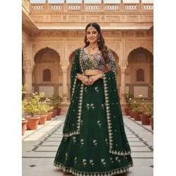 Beautiful Georgette Sequins Embroider Wedding Lehenga Choli Readymade