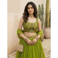 Designer Georgette Embroidery Wedding Lehenga Choli Readymade
