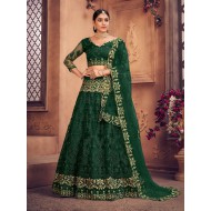 Designer Net Embroidery Pearl Embellished Lehenga Choli Readymade