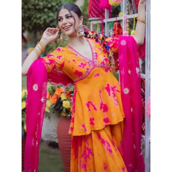 Digital Print Trendy Stylish Palazzo Salwar Suit Set Readymade