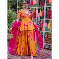 Digital Print Trendy Stylish Palazzo Salwar Suit Set Readymade