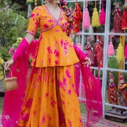 Digital Print Trendy Stylish Palazzo Salwar Suit Set Readymade