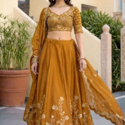 Designer Rangoli Silk Heavy Embroidery Designer Lehenga Choli Readymade
