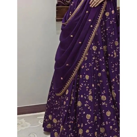 Designer Silk Heavy Embroidery Lehenga Choli Lehenga Choli Readymade