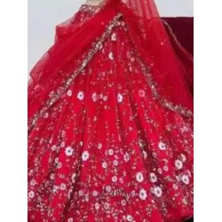 Designer Soft Net Heavy Sequin Embroidery Lehenga Choli Readymade