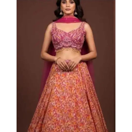Fancy Designer Embroidered Lehenga Choli Readymade