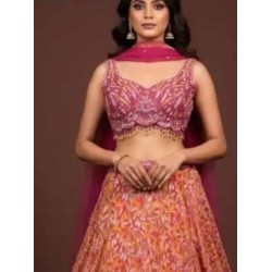 Fancy Designer Embroidered Lehenga Choli Readymade