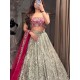 Latest Sequins Embroidery Georgette Beautiful Wedding Lehenga Choli Readymade