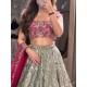 Latest Sequins Embroidery Georgette Beautiful Wedding Lehenga Choli Readymade