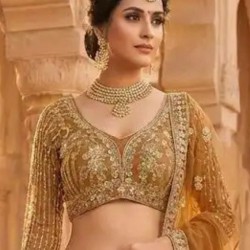 Luxury Soft Net Lehenga with Sequins Embroidery Readymade Lehenga Choli