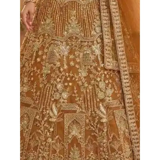 Luxury Soft Net Lehenga with Sequins Embroidery Readymade Lehenga Choli