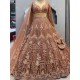 Luxury Soft Net Lehenga with Sequins Embroidery Readymade Lehenga Choli