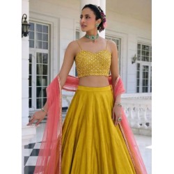 Silk Lehenga Choli Set Traditional Wedding Outfit Readymade
