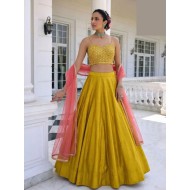 Silk Lehenga Choli Set Traditional Wedding Outfit Readymade