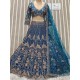 Bridal Net Heavy Embroidery Designers Lehenga Choli Readymade