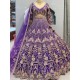Bridal Net Heavy Embroidery Designers Lehenga Choli Readymade
