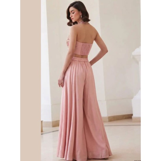 Beautiful Soft Silk Waistcoats Palazzo Suits Sets