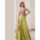 Beautiful Soft Silk Waistcoats Palazzo Suits Sets