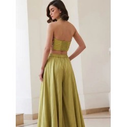 Beautiful Soft Silk Waistcoats Palazzo Suits Sets