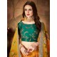 Beautiful Yellow Green Floral Embroidery Lehenga Choli Readymade