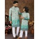 Designer Digital Print Rayon Men's Kurta with Pajama Set