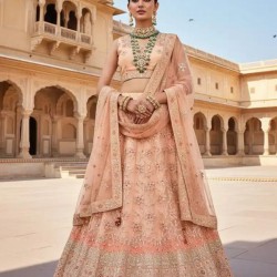 Luxury Velvet Designer Bridal Embroidery Lehenga Choli Readymade