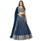 Dark Blue Sequins Designer Wedding Lehenga Choli Readymade