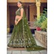 Designer Ribbon Heavy Embroidery Net Lehenga Choli Readymade