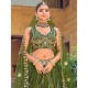 Designer Ribbon Heavy Embroidery Net Lehenga Choli Readymade