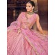 Designer Ribbon Heavy Embroidery Net Lehenga Choli Readymade
