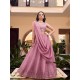 Fancy Designer Embroidered Peach Pink Lehenga Choli Readymade