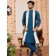 Traditional Wedding  Art Banarasi Silk Men's Kurta Pajama With Dupatta Set