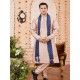 Traditional Wedding  Art Banarasi Silk Men's Kurta Pajama With Dupatta Set
