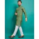 Soft Silk Thread Embroidery Men's Kurta with Pajama Set 2XL Soft Silk Thread Embroidery Men's Kurta with Pajama Set 2XL