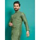 Soft Silk Thread Embroidery Men's Kurta with Pajama Set 2XL Soft Silk Thread Embroidery Men's Kurta with Pajama Set 2XL