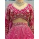 Hot Pink Heavy Designer Mirror Stone Work Wedding Lehenga Choli Readymade Hot Pink Heavy Designer Mirror Stone Work Wedding Lehenga Choli Readymade