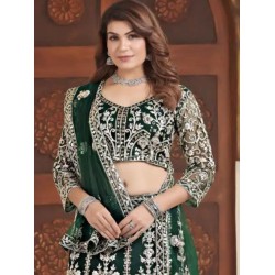 Bridal Net Heavy Embroidery Lehenga Choli Readymade