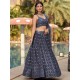 Golden Palm Georgette Designer Embroidered Lehenga Choli Readymade