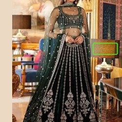 Heavy Fox Georgette Sequins Embroidery Lehenga Choli Readymade