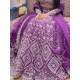 Heavy Net Purple Fancy Embroidery Lehenga Choli Readymade