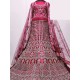 Hot Pink Designer Heavy Embroidery Lehenga Choli Readymade