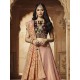 Maroon Peach Silk Latest Designer Lehenga Choli Readymade