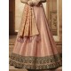 Maroon Peach Silk Latest Designer Lehenga Choli Readymade