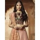 Maroon Peach Silk Latest Designer Lehenga Choli Readymade