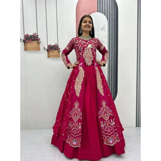 Peacock Heavy Thread Sequence Designer Lehenga Choli Readymade