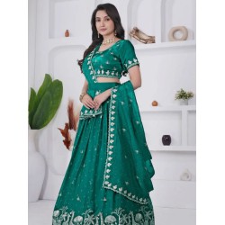 Space Silk Embroidered Lehenga Choli Readymade