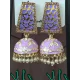 Traditional HandCraft Stone Work Jhumka Meena Kari Earring Traditional HandCraft Stone Work Jhumka Meena Kari Earring